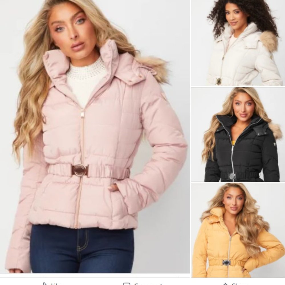 NEW NWT Sexy Guess Cream Coat